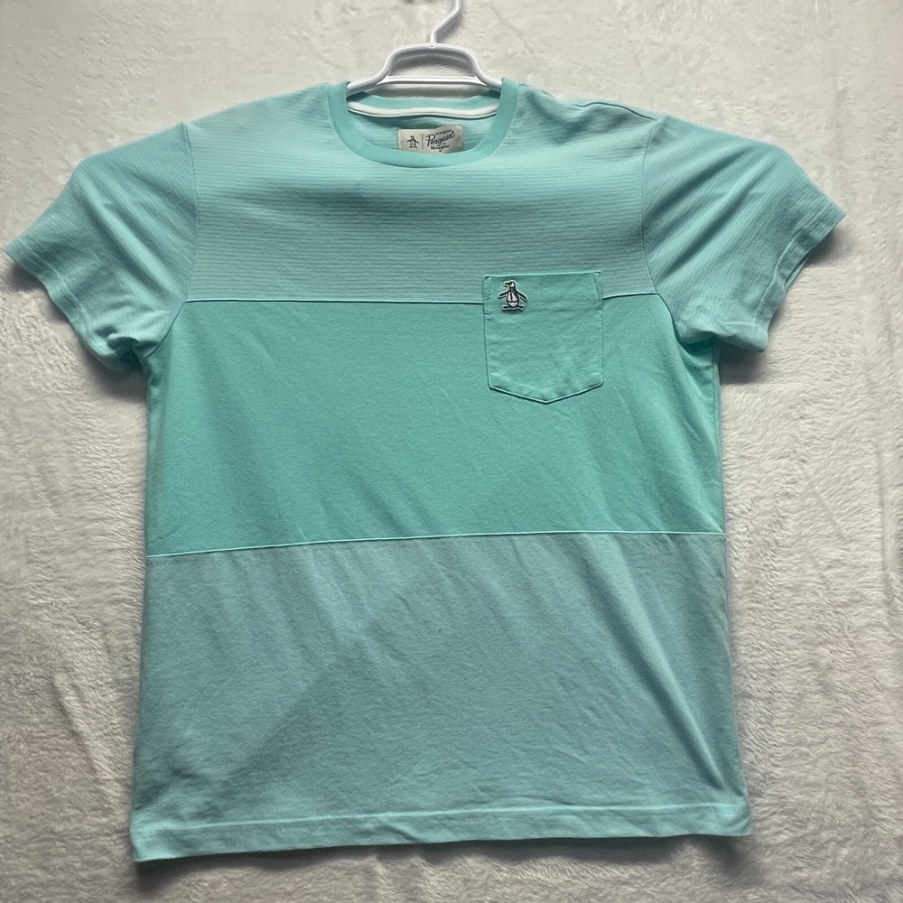 Original Penguin Teal Short Sleeve Polo T-Shirt‎ Size L